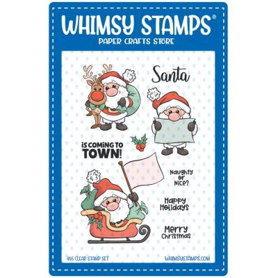 Whimsy Stamps Stempel - Santa Comes to Town